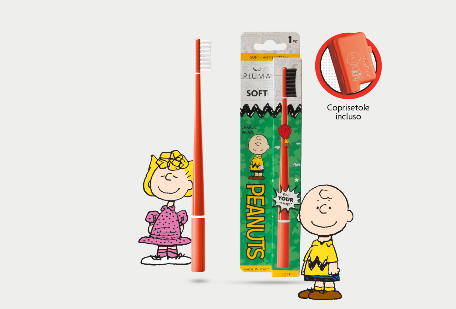 Spazzolino antibatterico di Charlie Brown